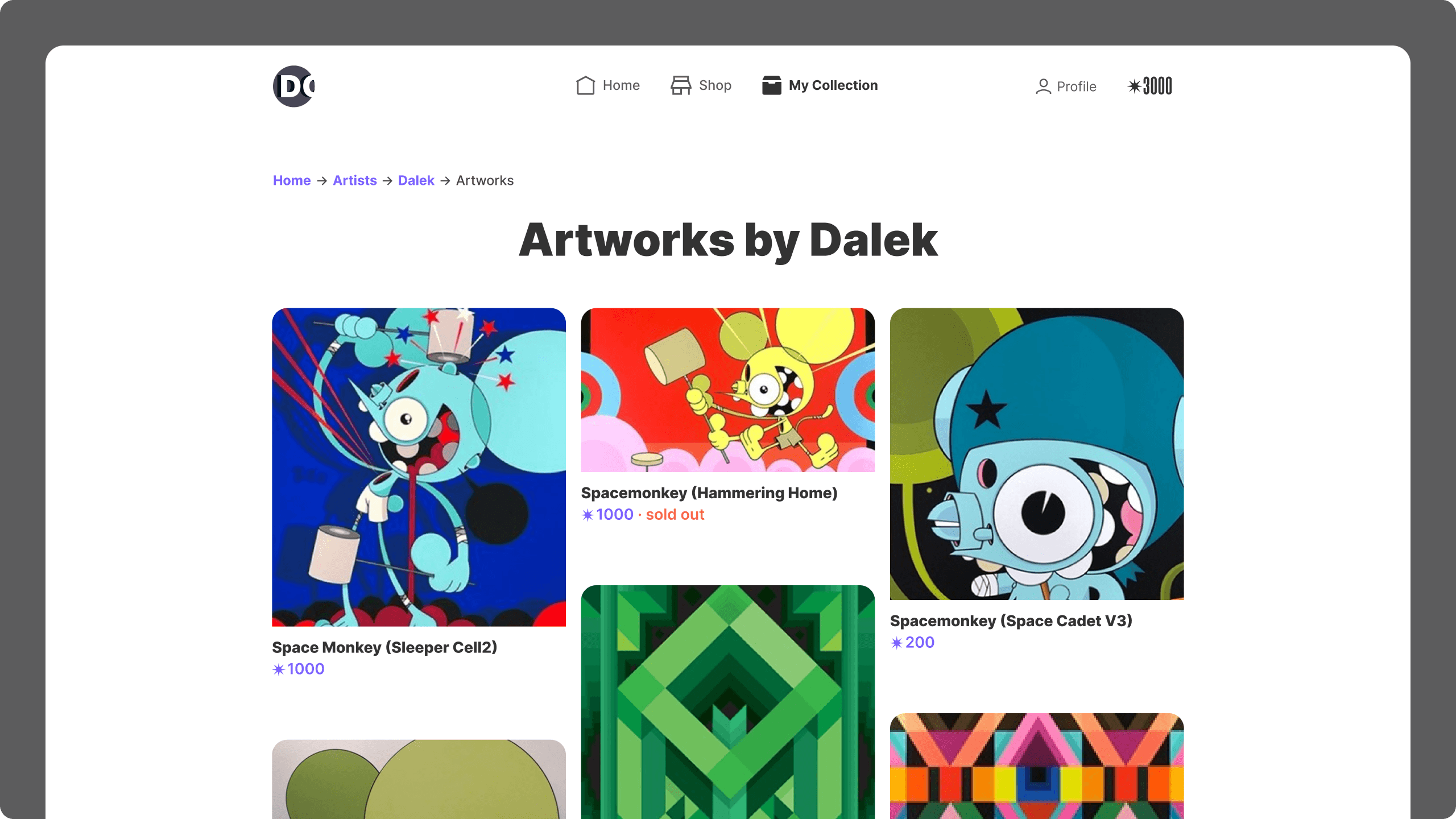 Digital Collectibles screen 8